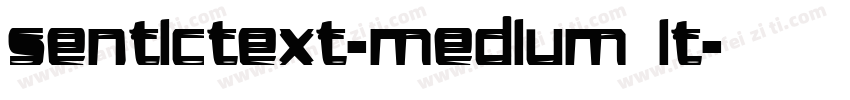 sentictext-medium it字体转换